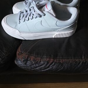 Nike Women's Sneakers - Sky Blue and White